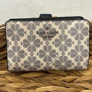 Kate Spade Navy and Cream Floral Wallet